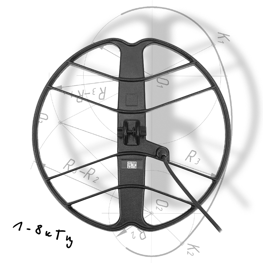 Катушка 18 дюймов 1-8 кГц для сложного грунта